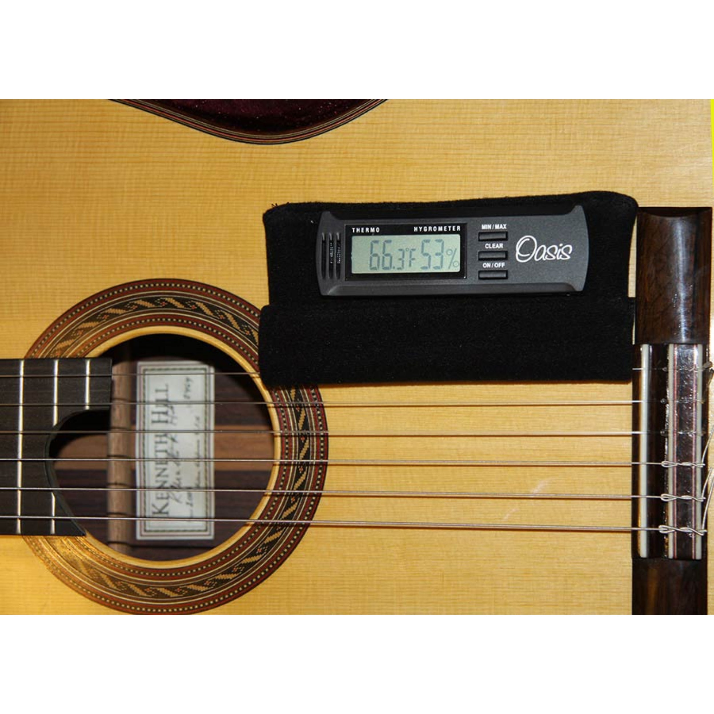 Oasis OH-20 houder voor digitale hygrometer voor montage op gitaar