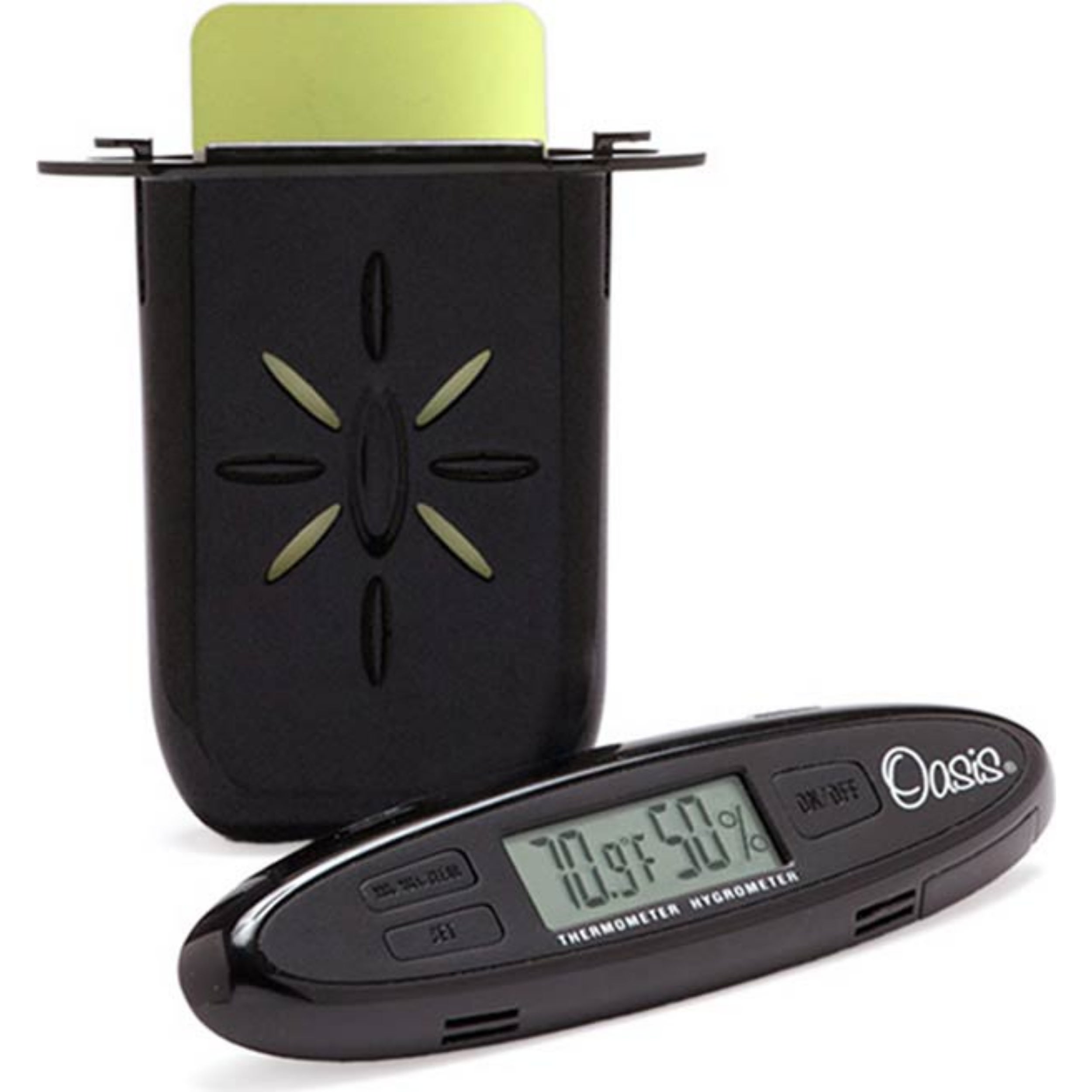 Oasis OH-30 digitale hygrometer/bevochtiger combo klankgat bevestiging
