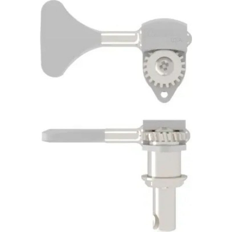 Hipshot HB6 - Ultralite Bass Machine Head, 3/8" Post, Y Key, Treble Side - Chrome