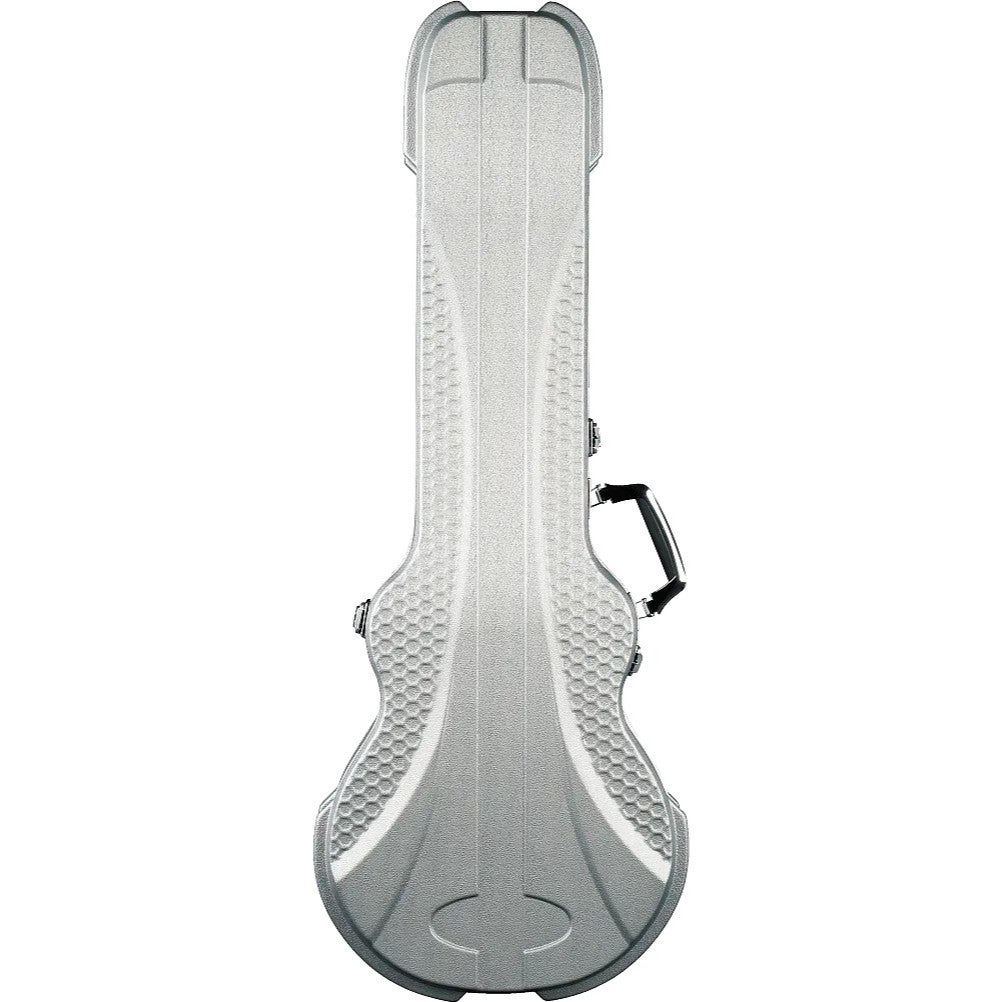 RockCase Premium Line Electric Guitar ABS Case (LP-Style), Curved Silver elektrische gitaar koffer