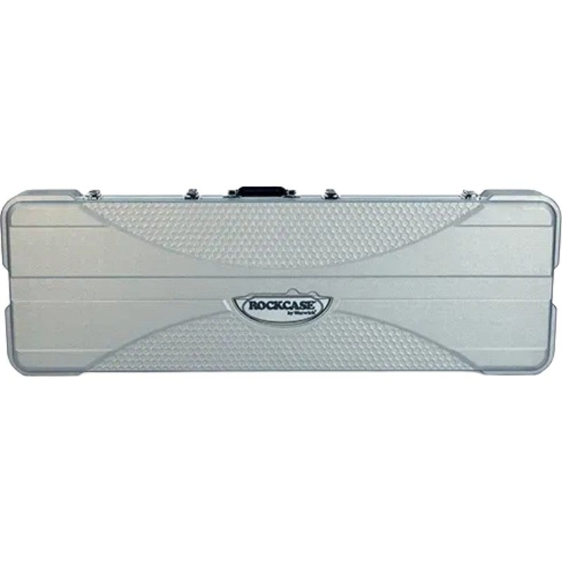 RockCase Premium Line Electric Bass ABS Case, Rectangular Silver basgitaar koffer