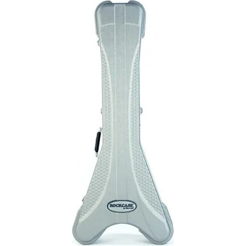 RockCase Premium Line Electric Guitar ABS Case (FV-Style), Curved Silver elektrische gitaar koffer