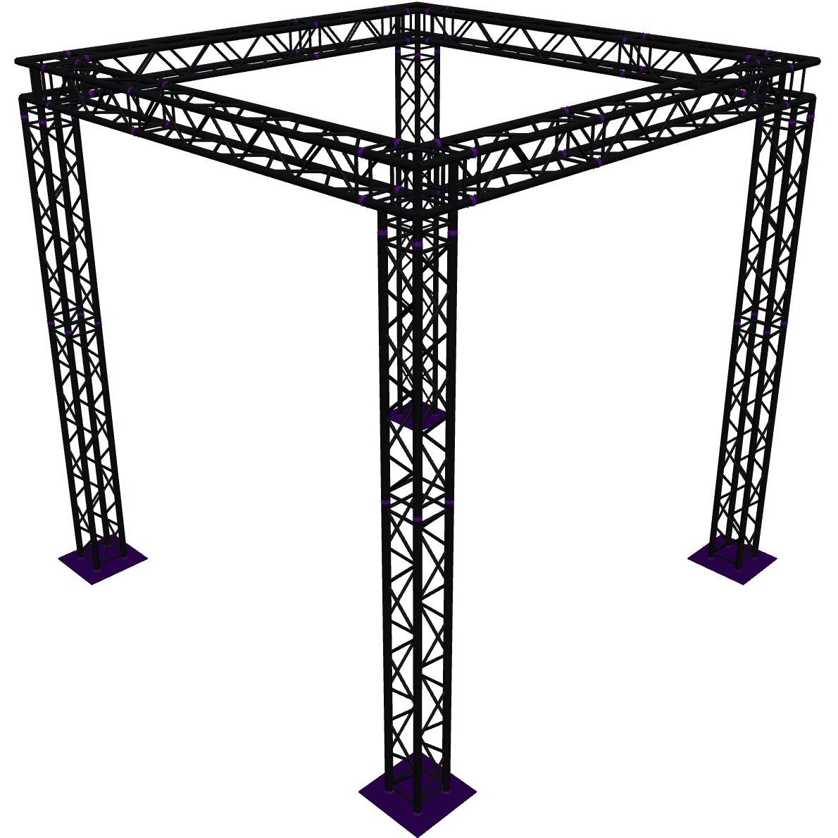 Altura FA34-CAR-4x4x4-BK carré vierkant-truss 4 x 4 x 4 meter zwart