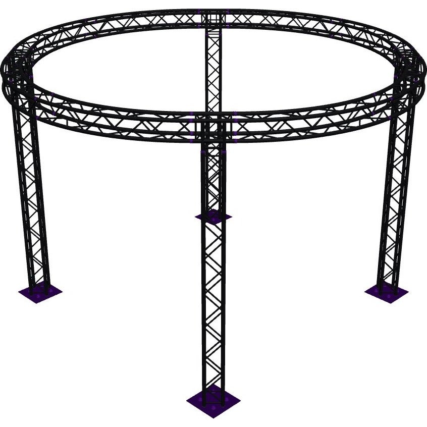 Altura FA34-CIR-Ø5-H4-BK cirkel vierkant-truss Ø5×4m, zwart