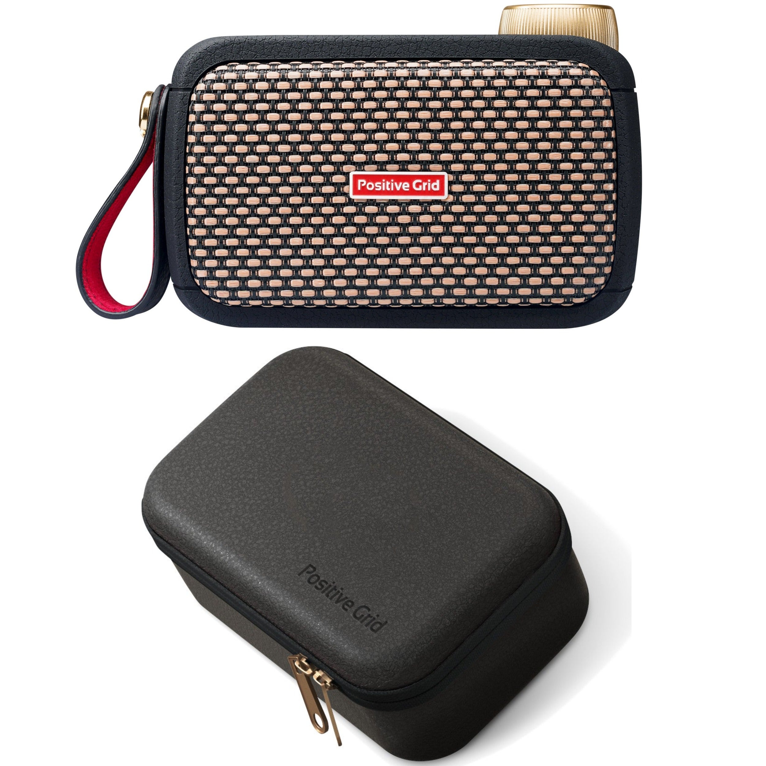 Positive Grid Spark GO Black met GO Case