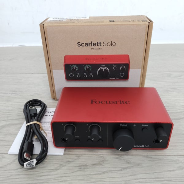 (B-Stock) Focusrite Scarlett Solo 4th gen audio interface