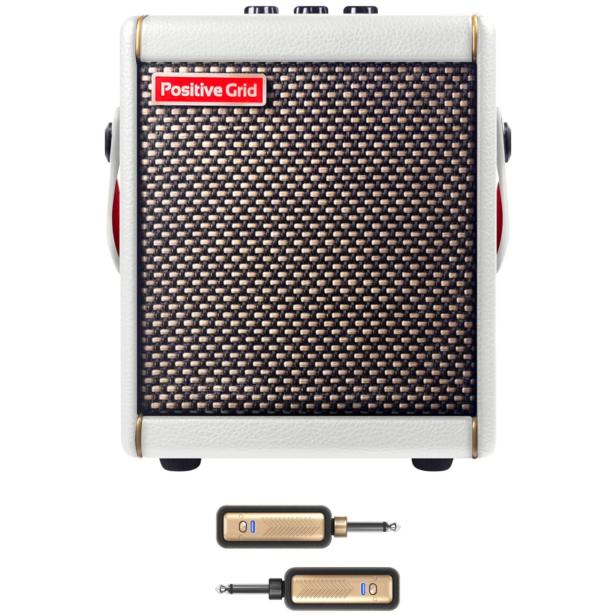 Positive Grid Spark MINI Pearl met Spark Link draadloos gitaarsysteem