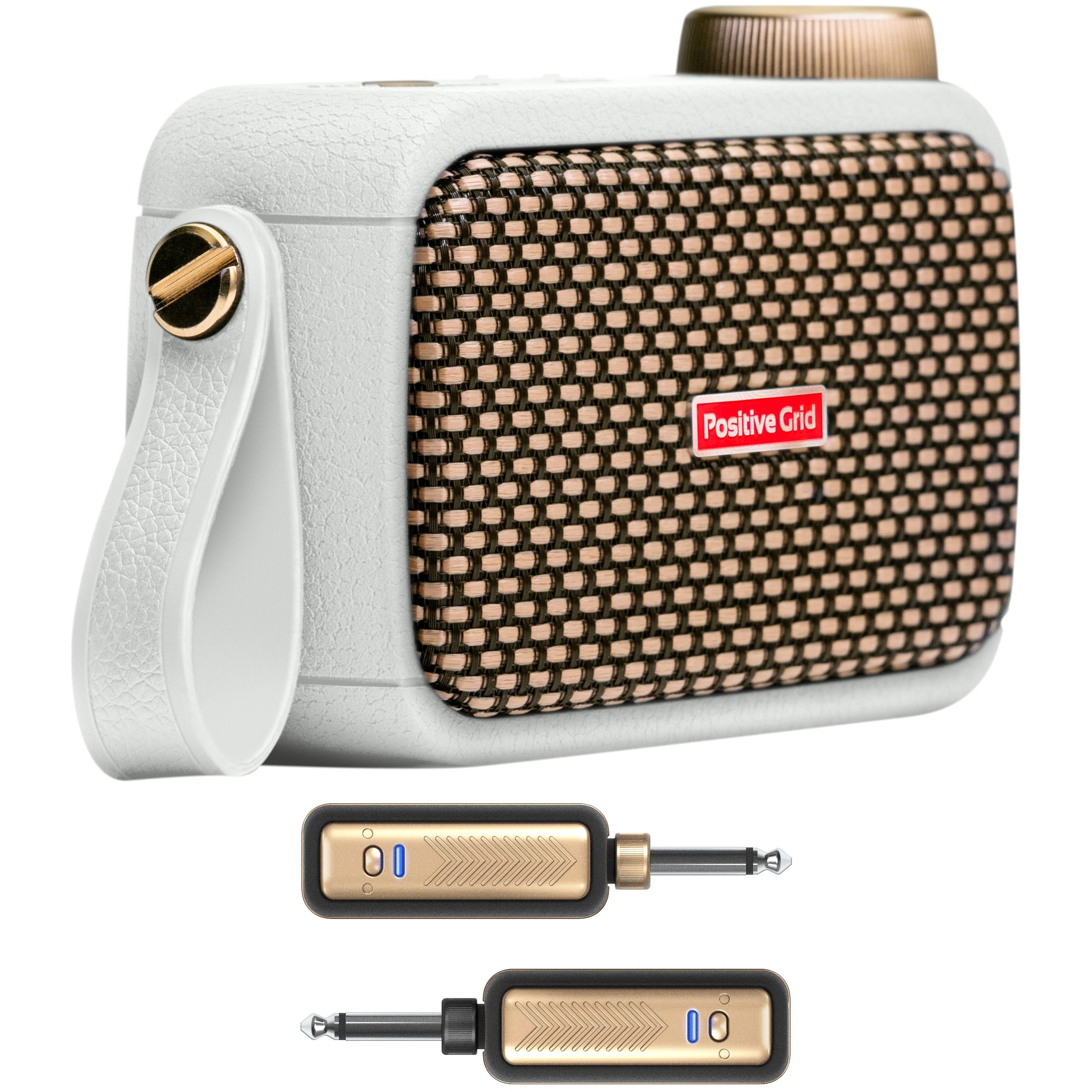 Positive Grid Spark GO Pearl met Spark Link draadloos gitaarsysteem