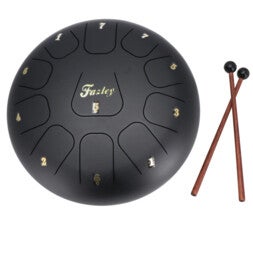 (B-Stock) Fazley Tongue Drum TD12 in C majeur zwart 12 inch
