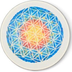 Latin Percussion LP7101-FL Sound Vibrations 16″ Frame Drum, Flower Of Life met synthetisch vel