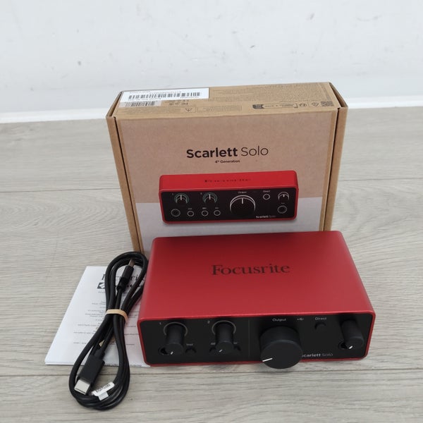 (B-Stock) Focusrite Scarlett Solo 4th gen audio interface