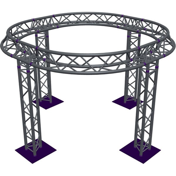Altura FA33-CIR-Ø2-H2-AU-S cirkel driehoektruss Ø2×2m zilver apex up