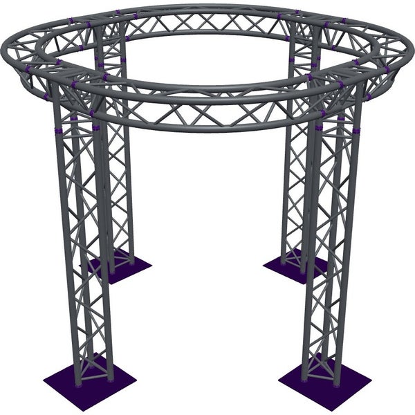 Altura FA33-CIR-Ø2-H2.5-AD-S cirkel driehoektruss Ø2×2.5m zilver apex down