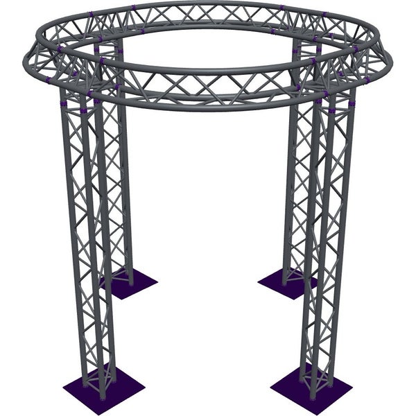 Altura FA33-CIR-Ø2-H3-AU-S cirkel driehoektruss Ø2×3m zilver apex up