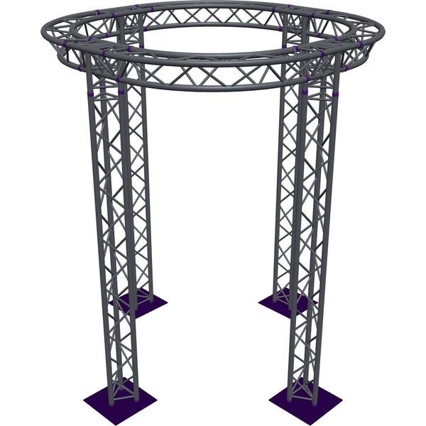 Altura FA33-CIR-Ø2-H3.5-AD-S cirkel driehoektruss Ø2×3.5m zilver apex down