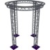 Altura FA33-CIR-Ø2-H3.5-AD-S cirkel driehoektruss Ø2×3.5m zilver apex down