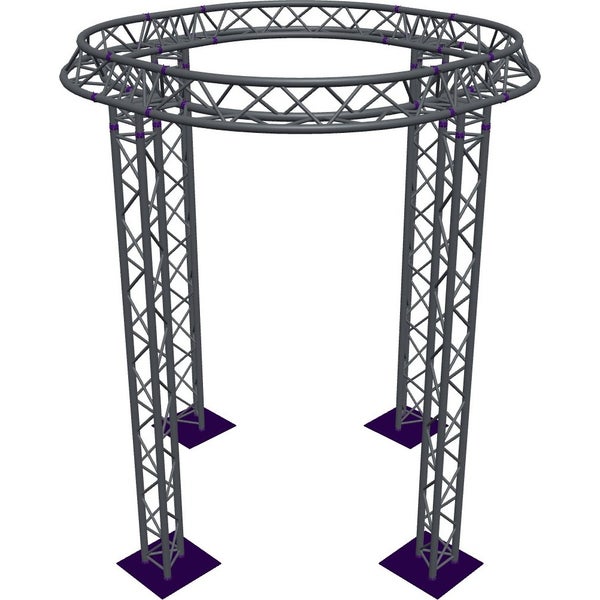Altura FA33-CIR-Ø2-H3.5-AU-S cirkel driehoektruss Ø2×3.5m zilver apex up