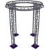 Altura FA33-CIR-Ø2-H3.5-AU-S cirkel driehoektruss Ø2×3.5m zilver apex up