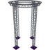 Altura FA33-CIR-Ø2-H4.5-AD-S cirkel driehoektruss Ø2×4.5m zilver apex down