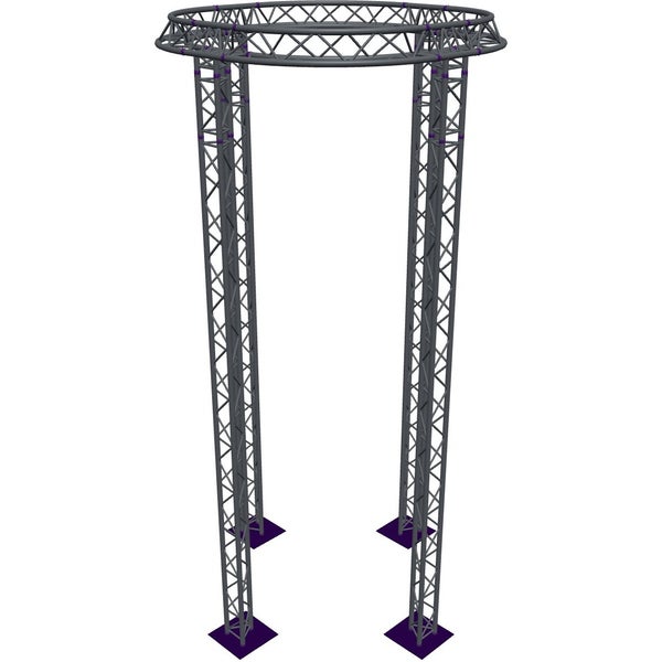 Altura FA33-CIR-Ø2-H6-AU-S cirkel driehoektruss Ø2×6m zilver apex up