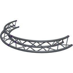 Altura FA33-CIRH-Ø2-AU-S ½cirkel driehoektruss Ø2m hangend zilver apex up