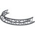 Altura FA33-CIRH-Ø2-AU-S ½cirkel driehoektruss Ø2m hangend zilver apex up