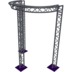 Altura FA33-CIRH-Ø2-H3.5-C21-AD-S ½cirkel driehoektruss Ø2×3.5m zilver 90° apex down