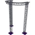 Altura FA33-CIRH-Ø2-H4-AD-S ½cirkel driehoektruss Ø2×4m zilver T-hoek apex down