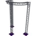 Altura FA33-CIRH-Ø2-H4-C21-AD-S ½cirkel driehoektruss Ø2×4m zilver 90° apex down
