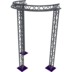 Altura FA33-CIRH-Ø2-H4-AU-S ½cirkel driehoektruss Ø2×4m zilver T-hoek apex up