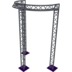 Altura FA33-CIRH-Ø2-H4-C21-AU-S ½cirkel driehoektruss Ø2×4m zilver 90° apex up