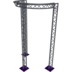 Altura FA33-CIRH-Ø2-H4.5-C21-AD-S ½cirkel driehoektruss Ø2×4.5m zilver 90° apex down