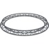 Altura FA33-CIR-Ø3-AU-S cirkel driehoektruss Ø3m hangend zilver apex up
