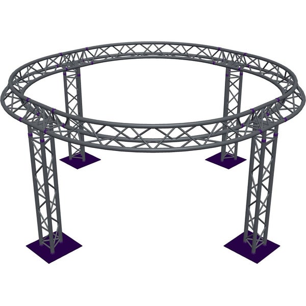 Altura FA33-CIR-Ø3-H2-AU-S cirkel driehoektruss Ø3×2m zilver apex up