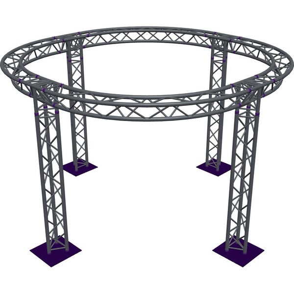 Altura FA33-CIR-Ø3-H2.5-AD-S cirkel driehoektruss Ø3×2.5m zilver apex down