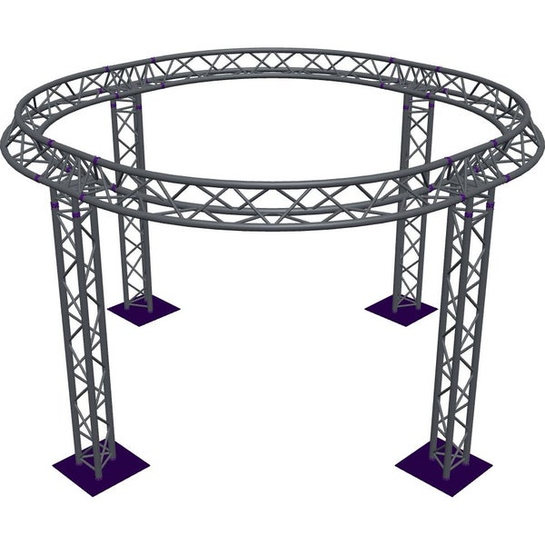 Altura FA33-CIR-Ø3-H2.5-AU-S cirkel driehoektruss Ø3×2.5m zilver apex up