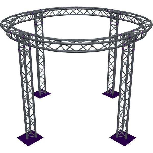 Altura FA33-CIR-Ø3-H3-AD-S cirkel driehoektruss Ø3×3m zilver apex down