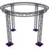 Altura FA33-CIR-Ø3-H3-AD-S cirkel driehoektruss Ø3×3m zilver apex down