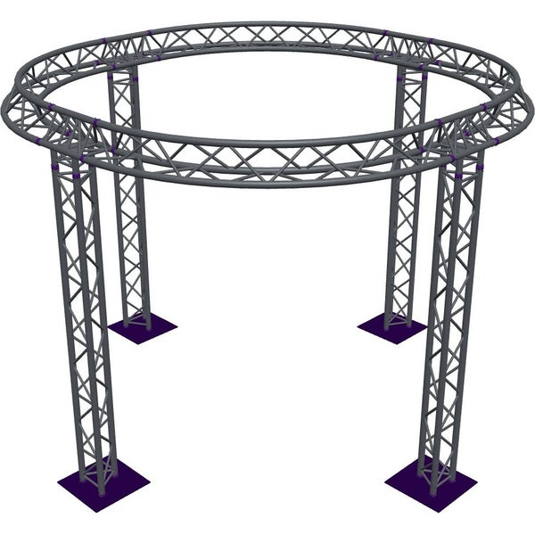 Altura FA33-CIR-Ø3-H3-AU-S cirkel driehoektruss Ø3×3m zilver apex up