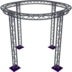 Altura FA33-CIR-Ø3-H3.5-AD-S cirkel driehoektruss Ø3×3.5m zilver apex down