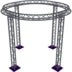Altura FA33-CIR-Ø3-H3.5-AU-S cirkel driehoektruss Ø3×3.5m zilver apex up