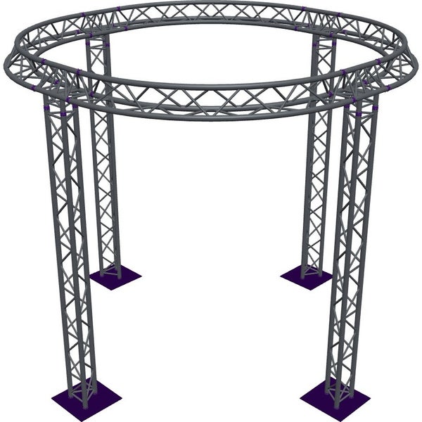 Altura FA33-CIR-Ø3-H3.5-AU-S cirkel driehoektruss Ø3×3.5m zilver apex up