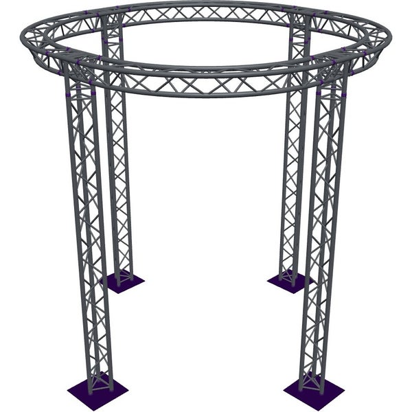Altura FA33-CIR-Ø3-H4-AD-S cirkel driehoektruss Ø3×4m zilver apex down
