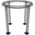 Altura FA33-CIR-Ø3-H4-AU-S cirkel driehoektruss Ø3×4m zilver apex up