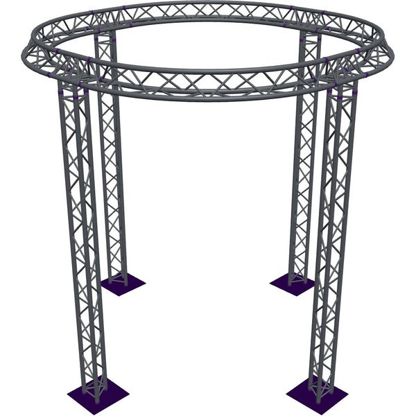 Altura FA33-CIR-Ø3-H4-AU-S cirkel driehoektruss Ø3×4m zilver apex up