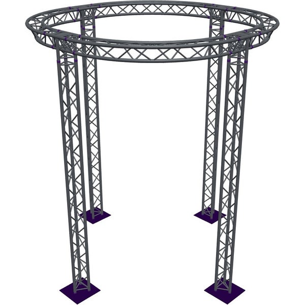 Altura FA33-CIR-Ø3-H4.5-AD-S cirkel driehoektruss Ø3×4.5m zilver apex down