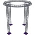 Altura FA33-CIR-Ø3-H4.5-AU-S cirkel driehoektruss Ø3×4.5m zilver apex up