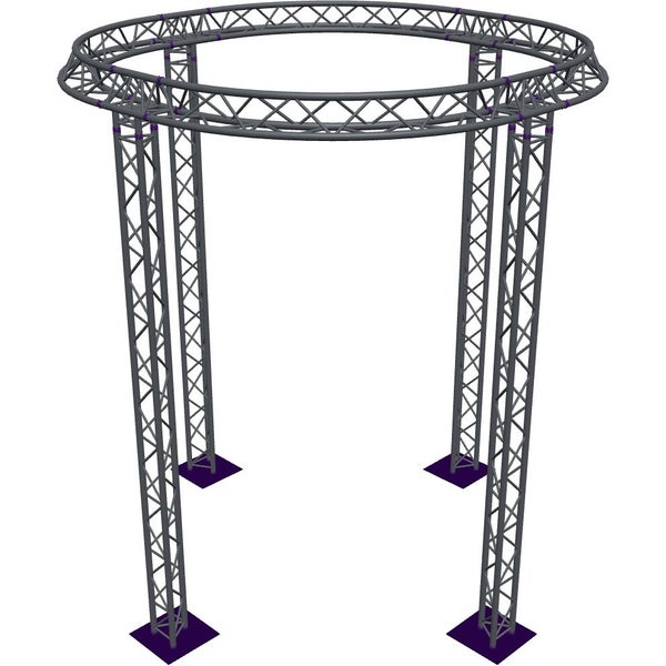 Altura FA33-CIR-Ø3-H4.5-AU-S cirkel driehoektruss Ø3×4.5m zilver apex up