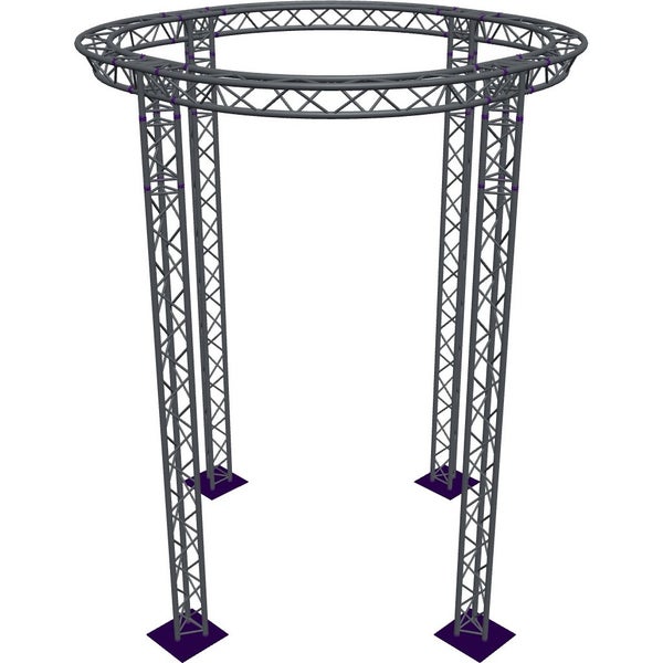 Altura FA33-CIR-Ø3-H5-AD-S cirkel driehoektruss Ø3×5m zilver apex down