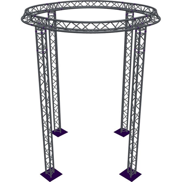 Altura FA33-CIR-Ø3-H5-AU-S cirkel driehoektruss Ø3×5m zilver apex up